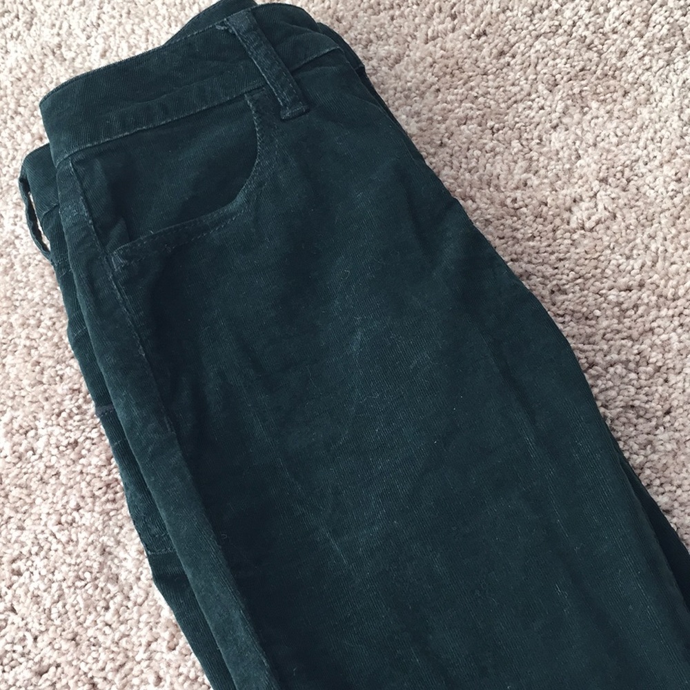 greenish velvet pants I love them!!